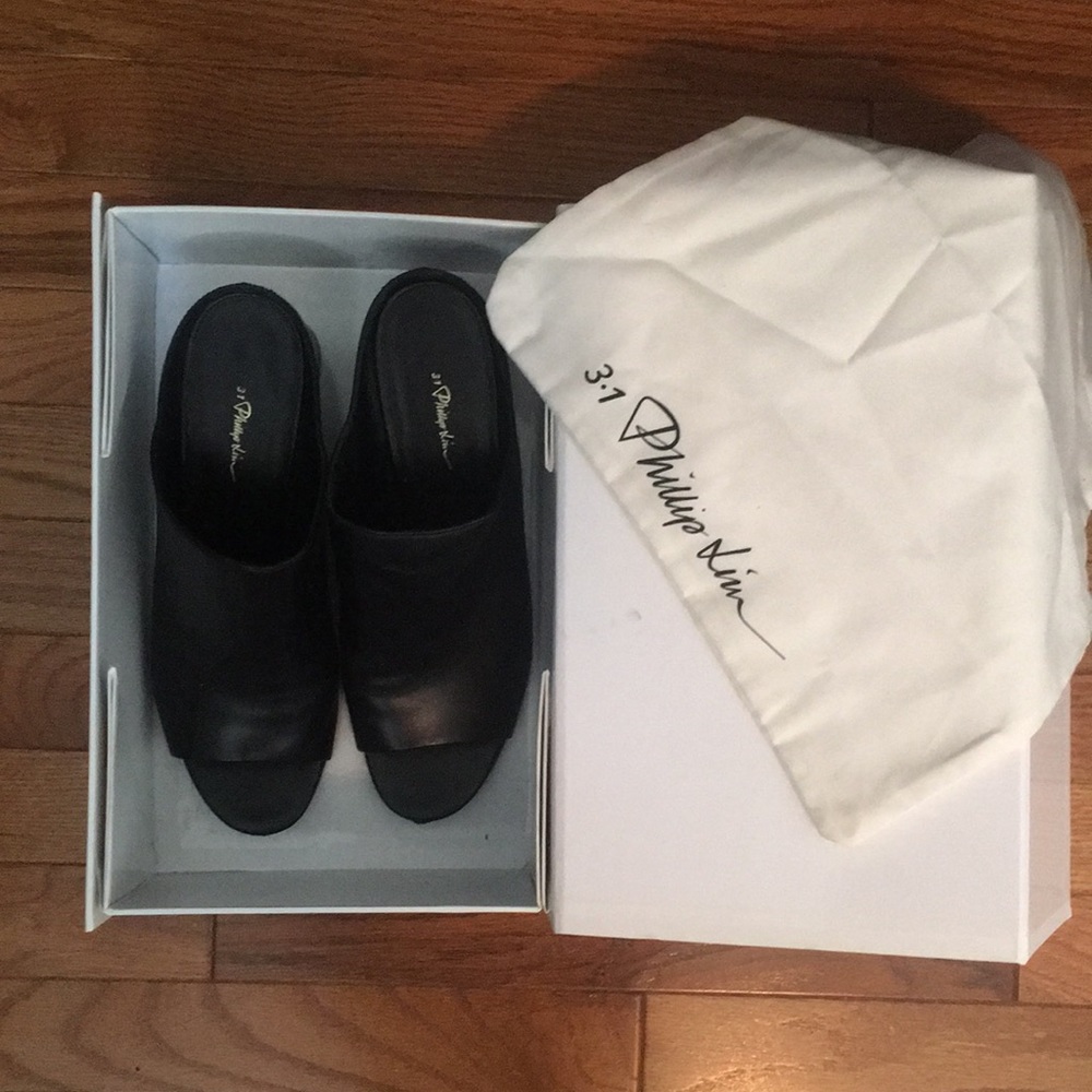 3.1 Philip Lim open toe mules
